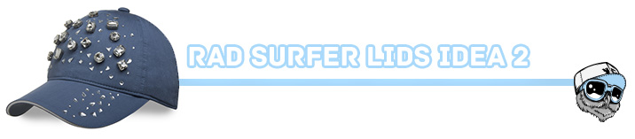 Rad Surfer Lids Divider with Rhinestones