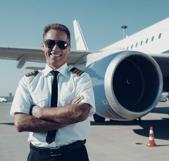 pilot in uniform