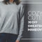 Cozy & Cute 30 DIY Sweatshirt Makeover Ideas