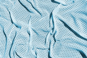 blue polyester sports fabric
