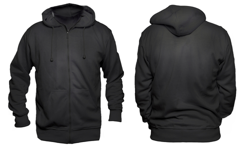 Download Blank Black Hoodie Template