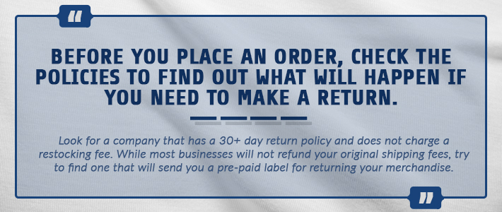return policy quote