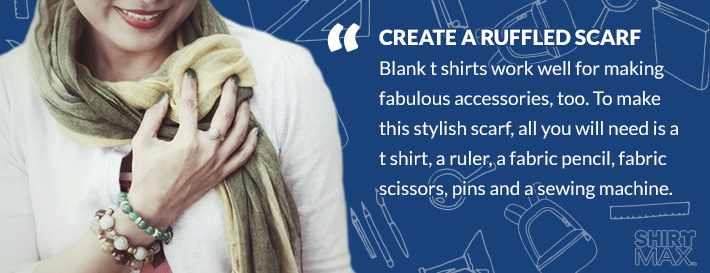 Create a ruffled scarf