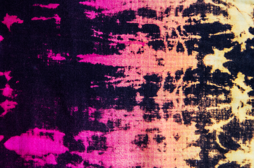 closeup material neon tie dye