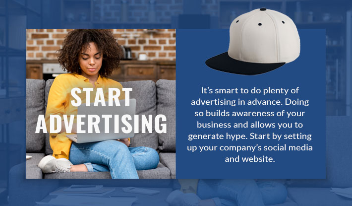 start advertising graphic