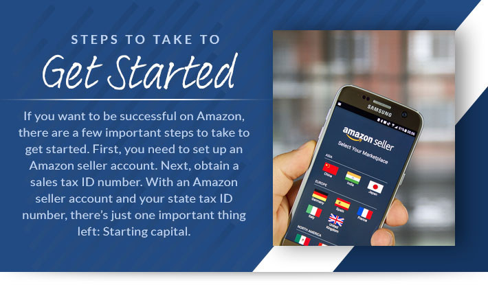 get started on amazon graphic