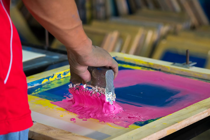 Silk screen cheap t shirt printing
