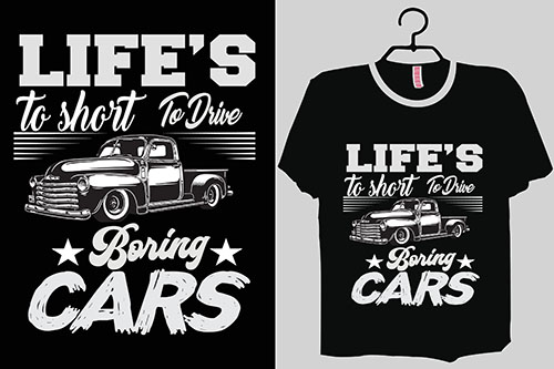 cars themed t shirt mockup